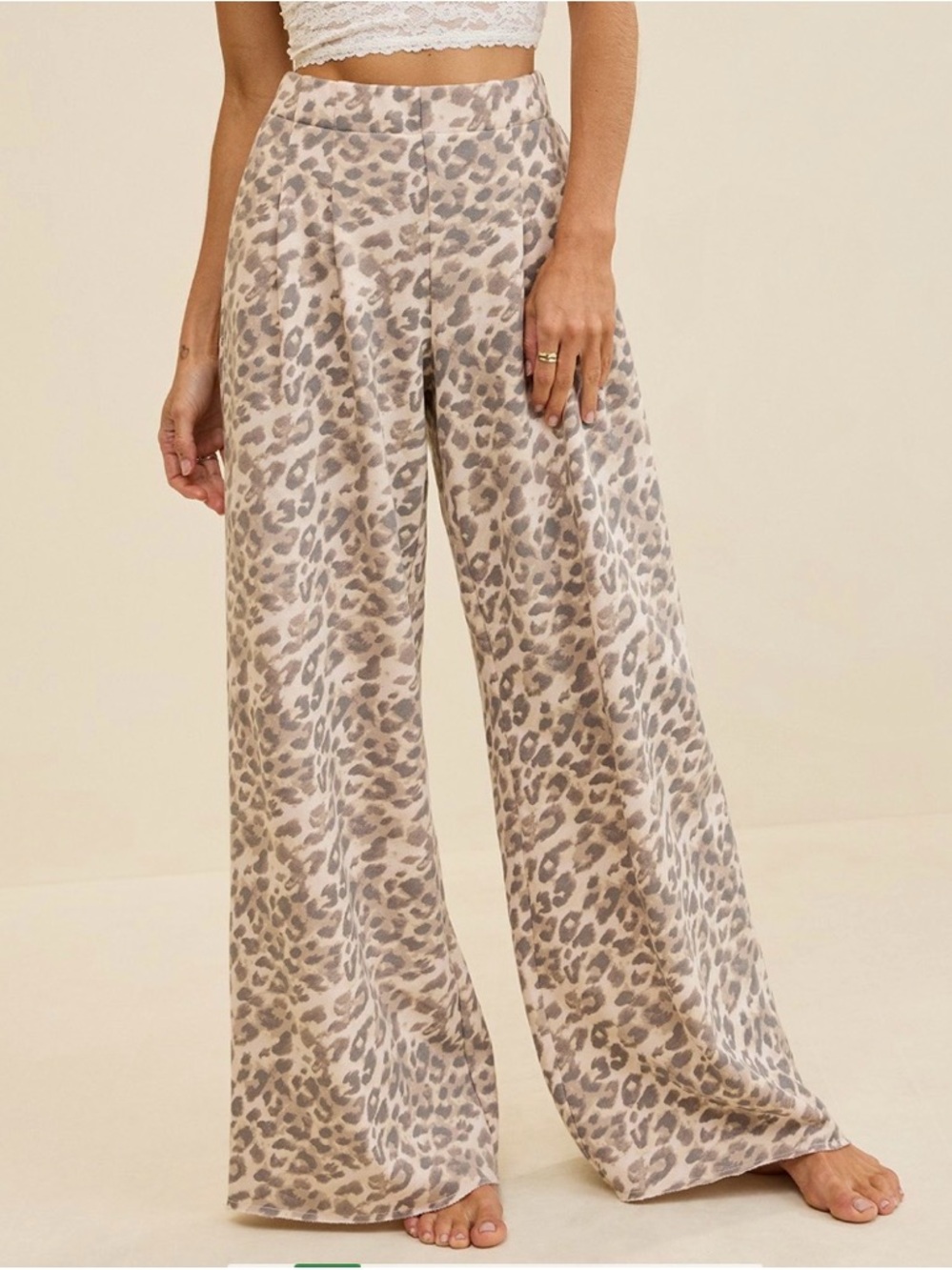 aerie Street Trouser Leopard-Print